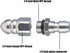 RIDGE WASHER Sewer Jetter Nozzle for Pressure Washer Drain Jetting Hose, 1/4'' Quick Connect, 5000 PSI...