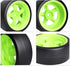 1/10 RC Drift Tires and Wheels 12mm Hex Hard Tyre for RC Drifting Car, Also Fit 1/12 1/14 1/16 Scale Models, Set of 4...