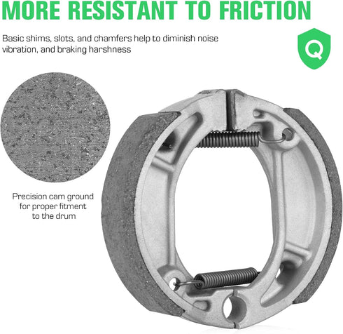 Youxmoto Drum Brake Shoes Fit for Honda Elite 80 1994 1995 1996 1997 1998 1999 / Fit for Honda XR100R 1992-1999 / XR80R 1993-1999 Front Rear Brake...