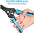 WGGE Automatic Heavy Duty Wire Stripper/Wire Cutter, 3 IN 1 Adjustable Wire Stripper Tool for 8-18 AWG Solid and Stranded Electrical Wire | 10-22 ...