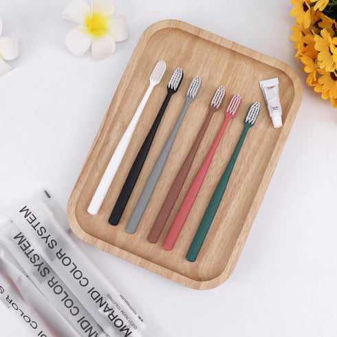 Disposable Toothbrush, Toothbrush Bulk, Toothbrush in Bulk, Individually Packaged, 6 Colors, Delicate and Practical, Toothbrush Disposables Suitab...