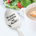 Funny Cat Lover/Coffee Lovers Gift | All I Need is My Coffee & My Cat Engraved Spoon | Cute Coffee Tea Spoon Gift for Men/Women/Friends/Him/Her | ...