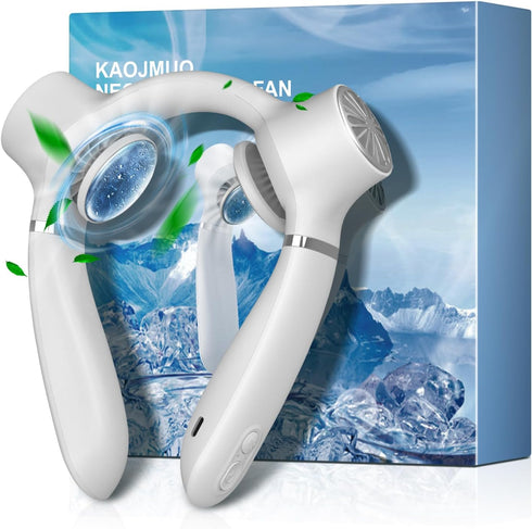 Portable-Wearable-Neck-Air-Conditioner, 360° Around Cooling Neck Fan Air Conditioner?White?...