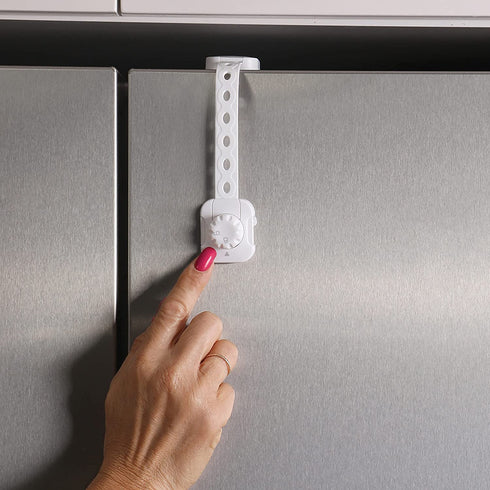 Dreambaby Twist 'N Lock Multipurpose Latch - Child Safety Locks - White - 6 Pack - Model L1435...