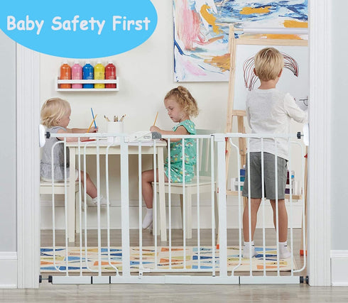 4 Pack Baby Gate Wall Protector, Protect Walls & Doorways for Pet & Dog Gates, Pressure Mounted on Stair Gate, No Screw Need...