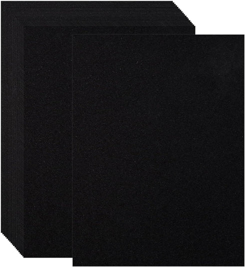 BigOtters 27 Sheets Black Glitter Cardstock Paper, A4 Sparkly Cardstock for DIY Art Project Scrapbook Birthday Wedding Party Decoration School Sup...