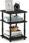 Furinno Turn-N-Tube Easy Assembly Multipurpose End Table / Side Table / Sofa Table / Nightstand, Classic Tubes, French Oak Grey/Black...