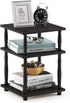 Furinno Turn-N-Tube Easy Assembly Multipurpose End Table / Side Table / Sofa Table / Nightstand, Classic Tubes, French Oak Grey/Black...
