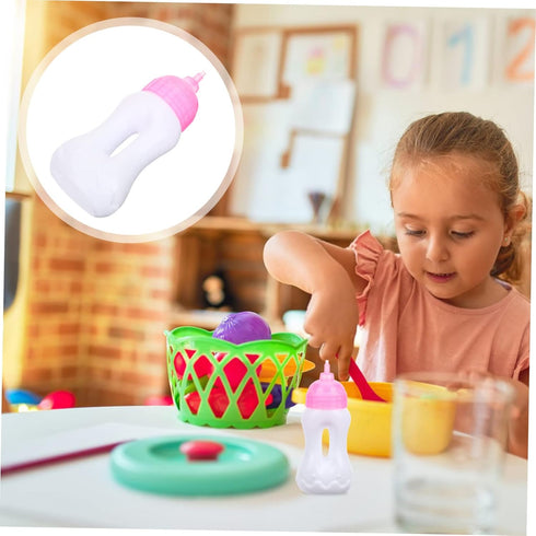 Fake Feeding Bottles Baby Bottles 10pcs Feeding Bottle Rayan Toys for Kids Fake Feeding Bottles Mini Bottle Pp Baby Child Baby Doll Feeding Bottle...