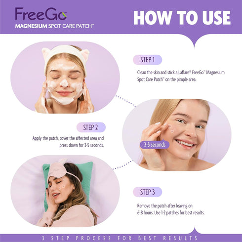 Magnesium Acne Patch: Innovative Treatment for Acne, Dark Spots, Blemishes, and Cystic Acne - Patented & Clinically Tested Spot Solution (MEDIUM 8...