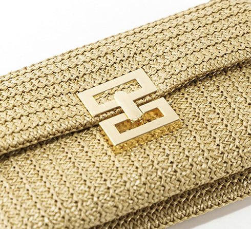 Straw Clutch Purses for Women Summer Woven Beach Bag Envelope Handbags Cell Phone Evening Purse for Wedding...