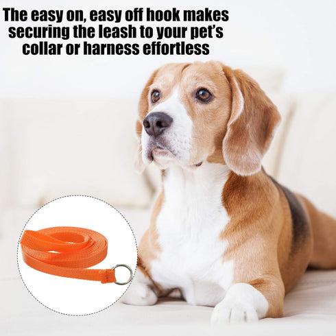 18 Pieces Slip Leads Dog Leash Pet Rope with O-Ring 6 Feet for Small Medium Large Dogs Grooming Shelter Rescues Walking Training (Neon Green, Oran...