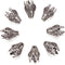 Pandahall 10pcs Antique Silver Hollow Flower Bead Caps 5-Petal Brass Flower Beads Cone 0.59x0.78 Inch for DIY Earring Necklace Jewelry Making...
