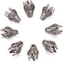 Pandahall 10pcs Antique Silver Hollow Flower Bead Caps 5-Petal Brass Flower Beads Cone 0.59x0.78 Inch for DIY Earring Necklace Jewelry Making...
