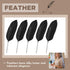 Chinco 12 Pcs Feather Ballpoint Pen Ink Quill Ballpoint Pen Vintage Feather Pen Soft Fluffy Pen Wedding Signing Pen for School Office Wedding Brid...
