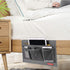 Bedside Caddy,Bedside Organizer Caddy Under Mattress,Holds Magazines,Books (4 Pockets-Grey)...