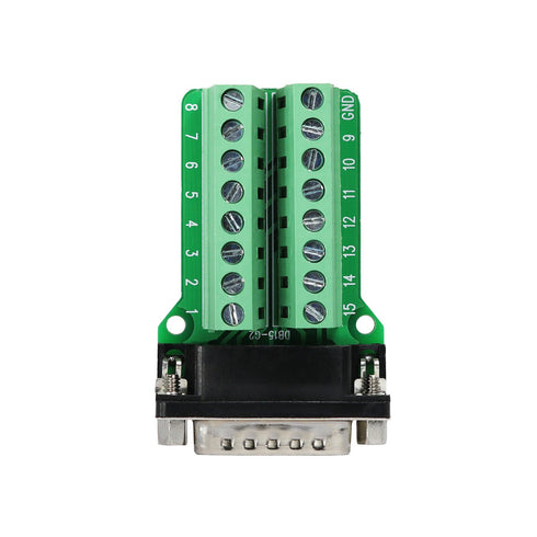 TwinkleBay DB15 Breakout Connector 15 Pin Connector Male with Nut...