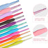 KOKNIT 12 PCS Crochet Hooks, Ergonomic Handle Crochet Hooks Set for Arthritic Hands, Comfortable Smooth Crochet Needles Extra Long Knitting Needle...