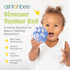 Dinosaur Teething Toys: Lightweight Soft Silicone Sensory Toys - Textured for Babies 0-18 Months - Easy to Clean, BPA-Free - Blueberry Blue...