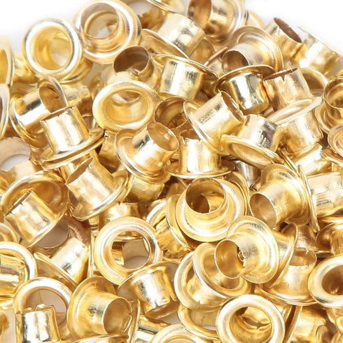 Golden Grommets Kit Metal Eyelets Shoe Eyelets Grommet Sets for Shoes Clothes Crafts Bag DIY Project Office Supplies...