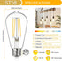 MAXvolador Vintage LED Edison Bulb Dimmable 60W Equivalent 850 Lumens, 6W Edison Light Bulbs 3000K, Antique ST58 LED Filament Bulb E26 Base, Pack ...