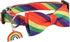 ADOGGYGO Rainbow Dog Collar with Bowtie, Adjustable Striped Dog Bow Collar, LGBT Pride Rainbow Collars for Small Medium Large Dogs Pets (Large, Ra...