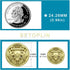 14 Pieces Gold Blazer Buttons, Crown Lion Metal Shank Blazer Buttons Set for Sewing Coats Suits Blazers...