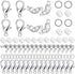 1600 Pcs Jewelry Making Accessories Set with 100 Pieces Lobster Claw Clasp 300 Pieces Bead Tips Knot Covers 600 Pieces Crimp Tube Beads and 600 Pi...