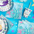 Mermaid Design Beverage Napkins (Pack of 16) - Enchanting Designs Perfect for Under-the-Sea Themed Parties & Celebrations...