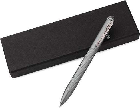 SMOOTHERPRO Premium Bolt Action Pen Compatible with Pentel Refill Durable Stainless Steel Clip Weight Balanced for EDC Signature Office School Bus...