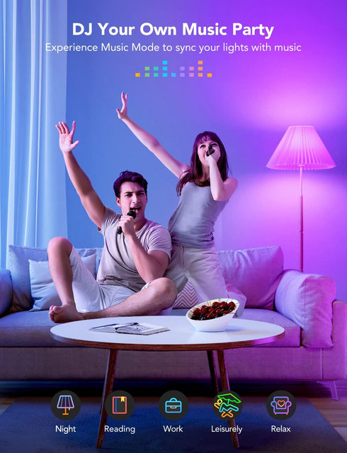 Govee LED Smart Light Bulbs, 1000LM Color Changing Light Bulb, Wi-Fi & Bluetooth Light Bulbs, Work with Alexa and Google Assistant, Dimmable RGBWW...