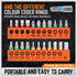 SEDY 21-Piece Mini Ratchet Driver Set, Orange, S2 Alloy Steel...