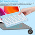 Bluetooth Wireless Keyboard and Mouse Combo-Rechargeable Mini Cute Typewriter Wireless Mouse and Keyboard-Portable Retro Ultra-Slim Keyboard Mouse...