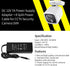 12V 7A CCTV Surveillance Video Power Supply Adapter + 1 to 8 Power Splitter & 110~240V AC 2.1mm Plug for Security Camera?LED Strip Light...