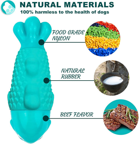 Dog Chew Toys for Aggressive Chewers, Indestructible Dog Toys for Aggressive Chewers, Tough Dog Toys for Large Dogs, Squeaky Dog Toys, Strong Dog ...