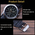 JewelryWe Business Casual Men's Quartz Wrist Watch Dial Leather Strap Watches for Christmas...