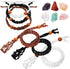 KESYOO 6PCS Stone Holder Necklace Crystal Necklace Holder Necklace Bracelet Woven Bracelet Braided Necklace DIY Jewelry Making Supplies...