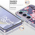 bicol for Samsung Galaxy S24 Case with Screen Protector and Camera Lens Protector - Fashionable Floral Designs for Women Girls - Shockproof Acryli...