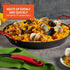 IMUSA USA 6" Carbon Steel Coated Nonstick Paella Pan Handles, Black, Red Hanldes...