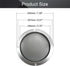 Fielect 2Pcs 6.5" Speaker Grill Cover Mesh Decorative Circle SubWoofer Grill Cover Guard Protector Cover Audio Accessories Metal Trim Silver with ...