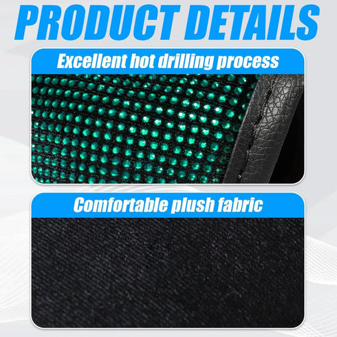 Bling Bling Auto Gear Shift Knob Cover, Car Shifter Covers, Car Knob Gear Stick Protector with Crystal Glitter Bling Rhinestones, Auto Interior Ac...