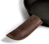 Hide & Drink, Full Grain Leather Hot Handle, Cast Iron Protector, Panhandle Potholder, Double Layered, Double Stitched, Slides On/Off Easily onto ...
