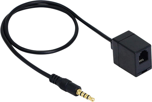 SinLoon RJ9 to 3.5mm Telephone Adapter Cable Female RJ9 Headset to Male 3.5mm Cell Phone Adapter - Convert RJ9 Headphone to Smartphones Most Andro...