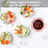 Luxshiny Appetizer Dish Bowl Utensil Set 2pcs Ceramic Bowl, Gold Rim Bowls Flower Appetizer Plates Dipping Bowls for Home Kitchen () Japanese Deco...
