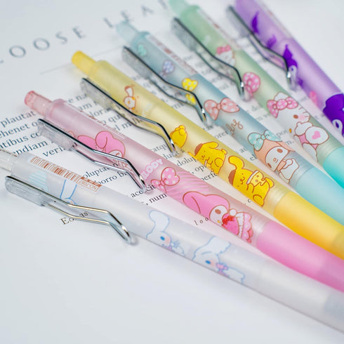 6 Pcs Cartoon Ballpoint Pens Anime Gel Ink Pen Black 0.5mm Melody Kitty Gifts Cute Kawaii School Supplies Set For Kid Teen Girls Students...