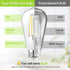 WIHTU Vintage LED Edison Bulbs, 6W Equivalent 60W, ST58 Antique LED Filament Bulbs, LED Light Bulbs with 95+ CRI, High Brightness Daylight 4000K, ...