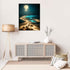 Moonlight Stamped Cross Stitch Kits - Beach Night Landscape Counted Cross Stitch Kits for Beginners Adults Needlepoint Cross-Stitch Patterns Dimen...