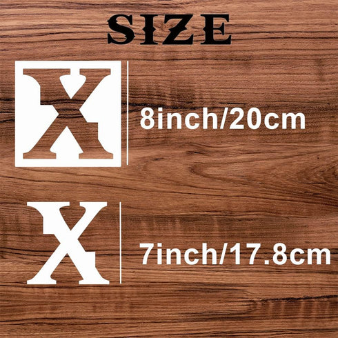 8 Inch Letter Stencils for Painting on Wood, 36pcs Large Stencil Letters Alphabet Stencils Drawing Templates for Wall Sign Home Decor...