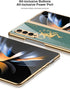 SHIEID Z Fold 4 Case, Galaxy Z Fold 4 Case Ultra-Thin Tempered Glass Phone Case Protective Cover for Samsung Galaxy Z Fold 4 Fashion Electroplated...