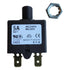 E-T-A Circuit Protection and Control 1658-G21-01-P10-5A, Circuit Breaker; Therm; Push; Cur-Rtg 5A; Flange; 1 Pole; Vol-Rtg 240/28VAC/VDC...